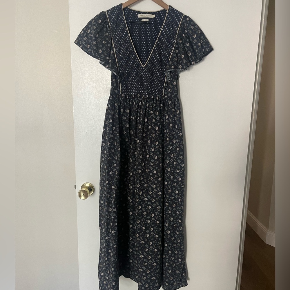 Christy Dawn Greta Dress in Oat Straw Blue